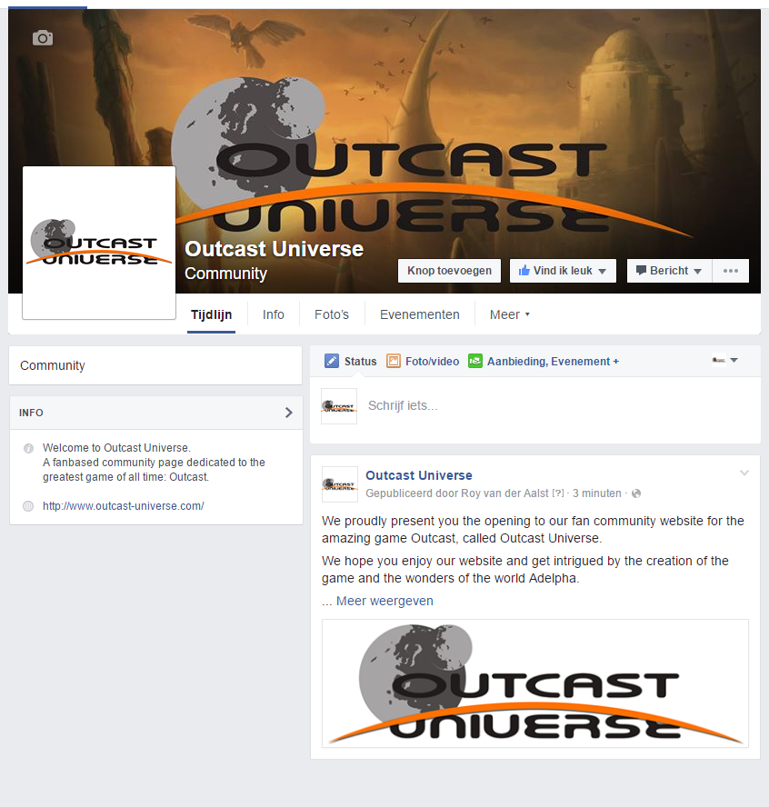 OutcastUniverseFacebook